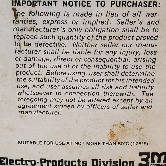 Vintage Scotch Brand 17 Vinyl Plastic Electric Tape & Box 3M Company - Picture 3 of 7